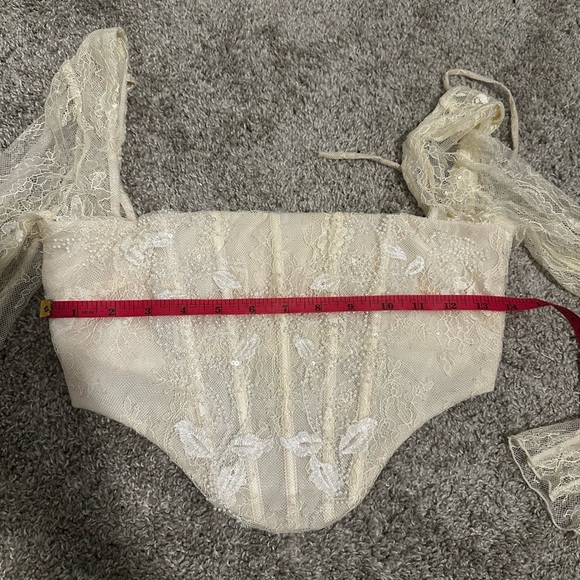 RARE OhPolly Neve Embellished Lace top - Picture 6 of 8